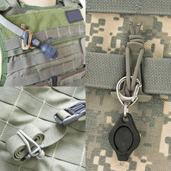 Molle Backpack Carabiner Clips Outdoor Camping Hook Set