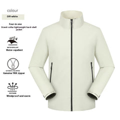 Thin Waterproof Stand Collar Jacket Men's Coat