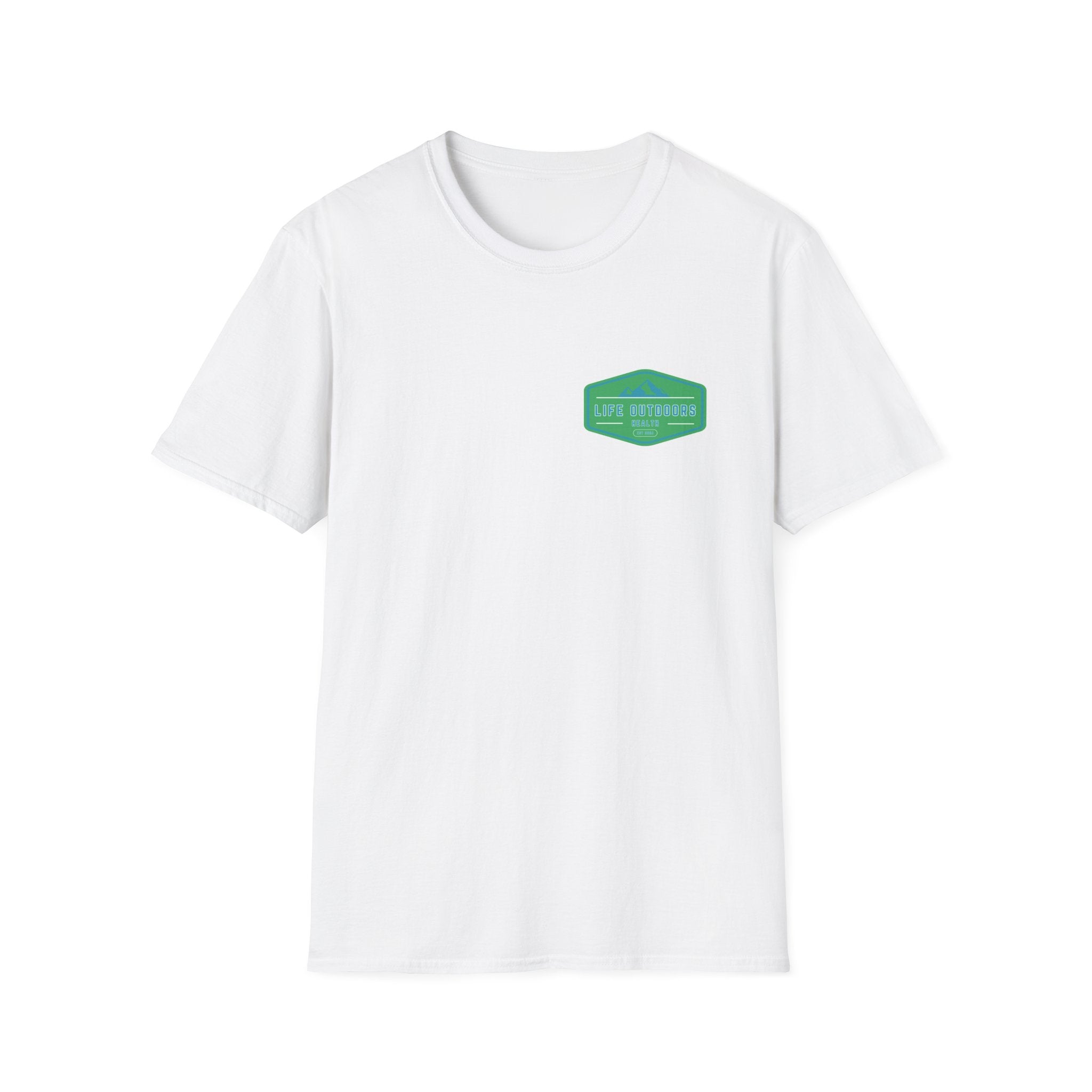 Outdoor Badge T-Shirt — "Life Outdoors" Graphic Tee