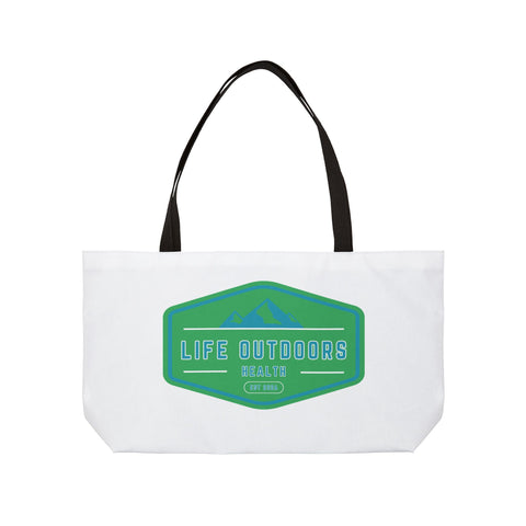 Weekender Tote Bag - Life Outdoors Mountain Adventure Canvas Travel Tote