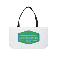 Weekender Tote Bag - Life Outdoors Mountain Adventure Canvas Travel Tote