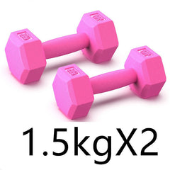Rubberized Dumbbells for Arm Muscle Training Fitness