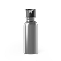 Outdoor Adventure Stainless Steel Water Bottle with Straw — 'Life Outdoors' 20oz