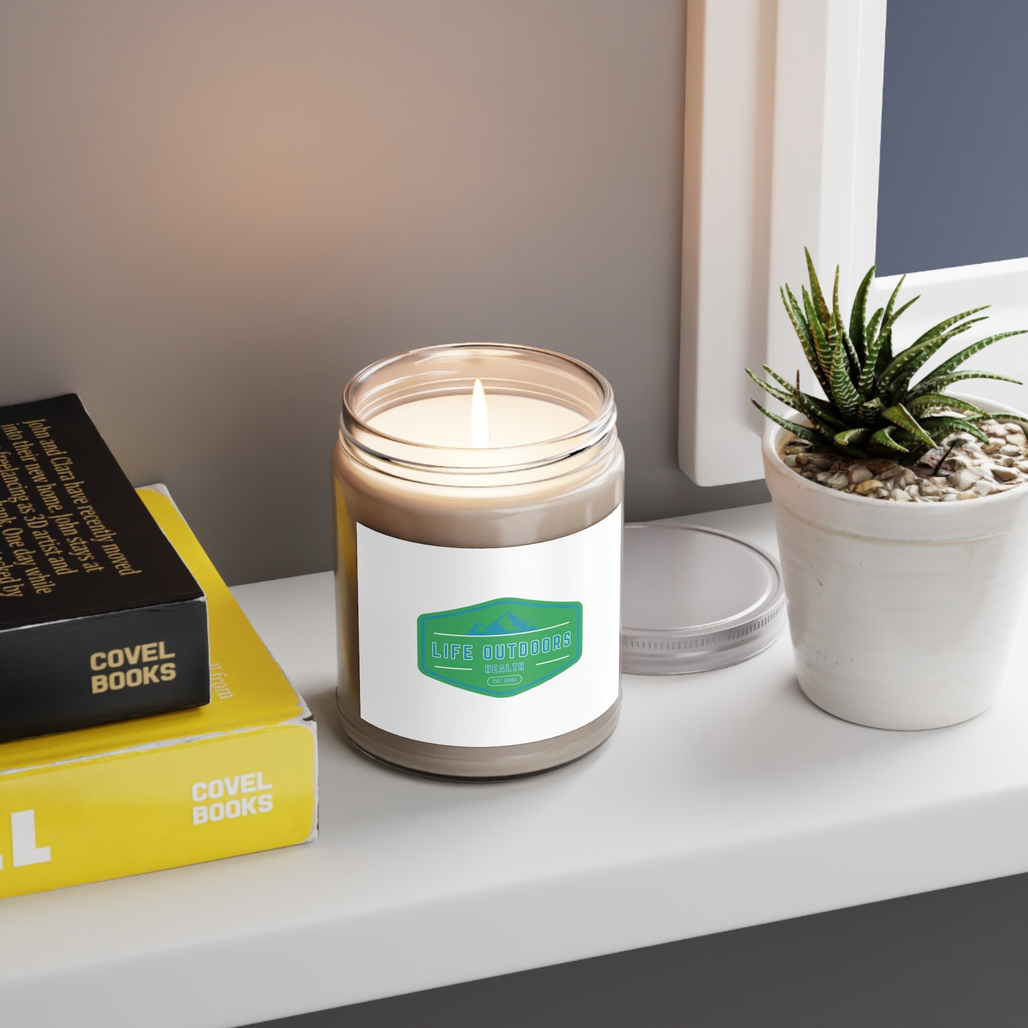 Life Outdoors Scented Soy Candle — 9oz Jar with White Lid