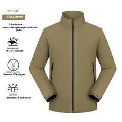 Thin Waterproof Stand Collar Jacket Men's Coat
