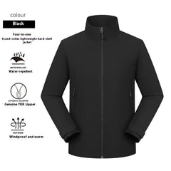 Thin Waterproof Stand Collar Jacket Men's Coat