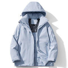 Winter Fleece-Lined Waterproof Windproof Outdoor Jacket