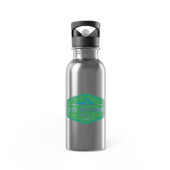 Outdoor Adventure Stainless Steel Water Bottle with Straw — 'Life Outdoors' 20oz