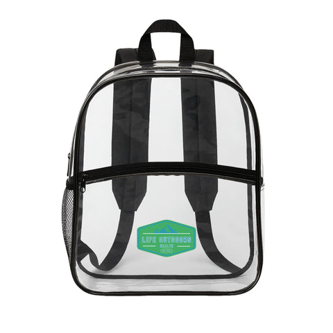 Clear Backpack – Transparent Stadium & School Bag, TSA-Friendly See-Through Design