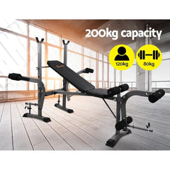 Multi Station Weight Bench Press Fitness Weights Equipment