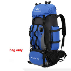90L Waterproof Hiking Camping Rucksack Large Travel Backpack
