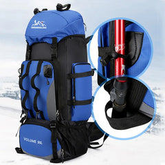 90L Waterproof Hiking Camping Rucksack Large Travel Backpack