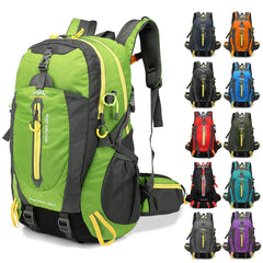 40L Water-Resistant Hiking & Camping Travel Backpack