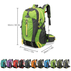 40L Water-Resistant Hiking & Camping Travel Backpack