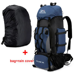 90L Waterproof Hiking Camping Rucksack Large Travel Backpack
