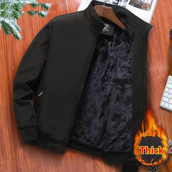 Luxury Men’s Warm Fleece Windproof Waterproof Winter Jacket
