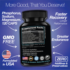 Rapid Rehydr8 Electrolyte Muscle Recovery Supplement Capsules
