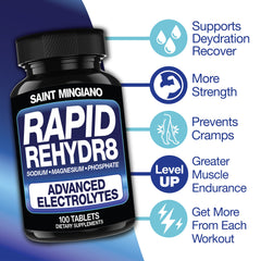 Rapid Rehydr8 Electrolyte Muscle Recovery Supplement Capsules