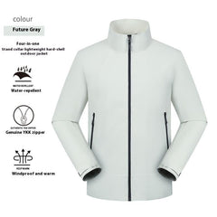 Thin Waterproof Stand Collar Jacket Men's Coat